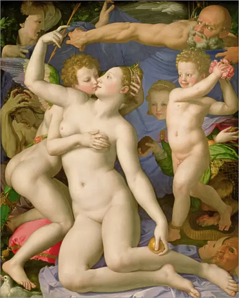 An Allegory with Venus and Cupid, c. 1540-50 (oil on panel)