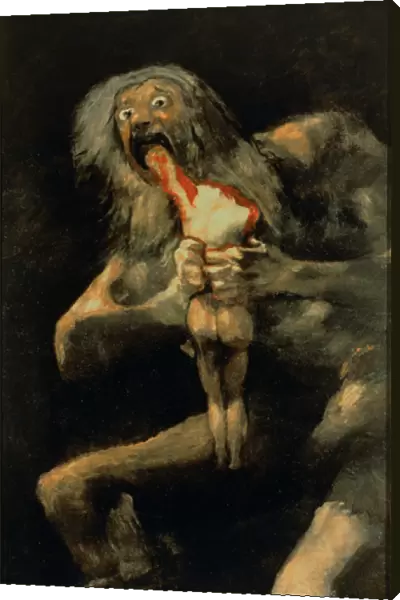 Saturn Devouring one of his Sons, 1821-23 (mural transferred to canvas)