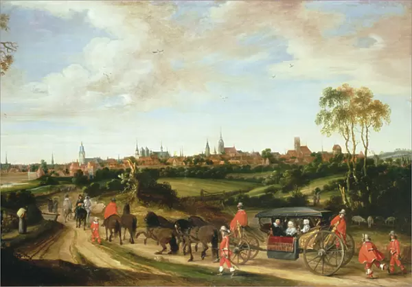 The Dutch Envoy Adriaan Pauw arriving at Munster, 1648