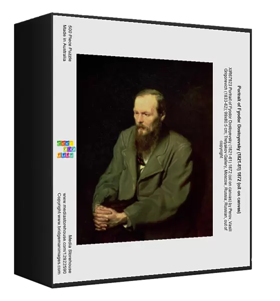 Portrait of Fyodor Dostoyevsky (1821-81) 1872 (oil on canvas)