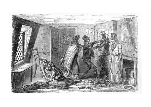 Chimney Sweeps Boys Trapped in a Chimney, illustration from The Chimney-sweeper s