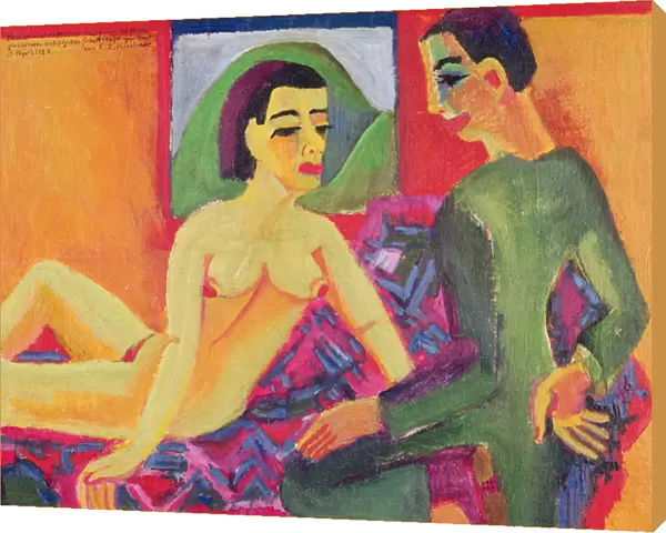 The Couple, 1923 (oil on canvas)
