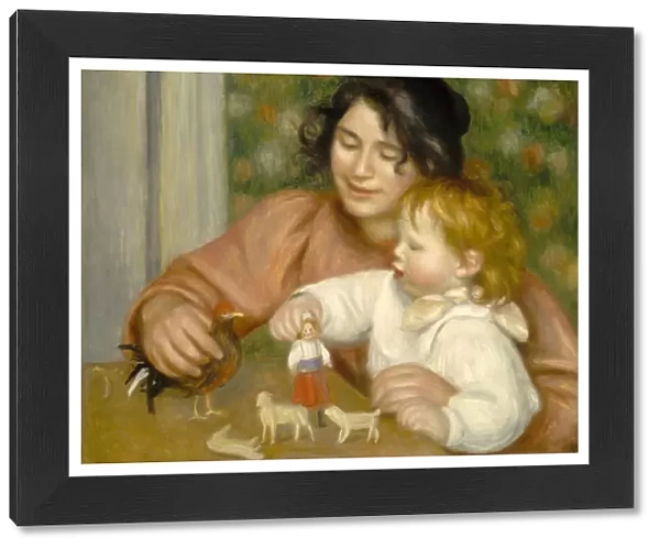 Child with Toys, Gabrielle and the Artists son, Jean, 1895-96 (oil on canvas)