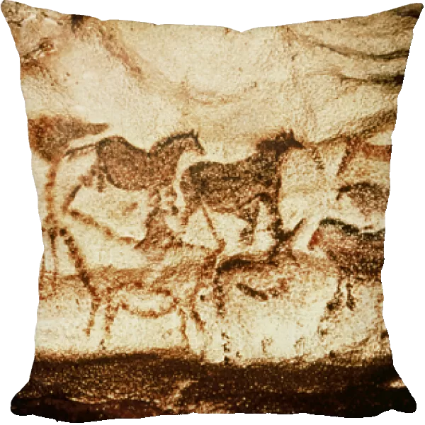 Horses and deer from the Caves at Altamira, c. 15000 BC (cave painting)