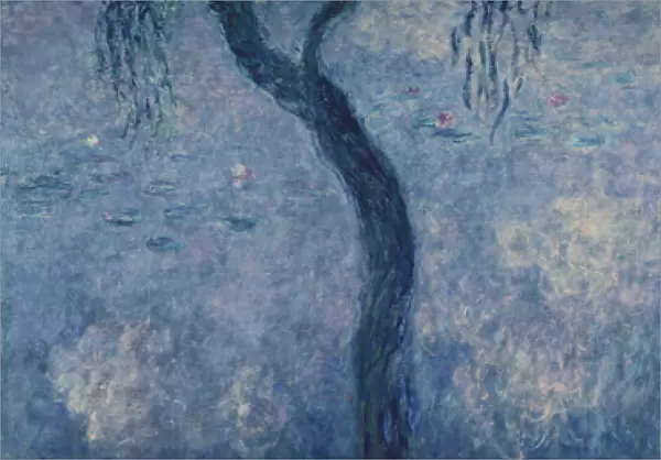 Waterlilies: Two Weeping Willows, right section, 1914-18 (oil on canvas) (see also