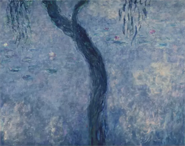 Waterlilies: Two Weeping Willows, right section, 1914-18 (oil on canvas) (see also