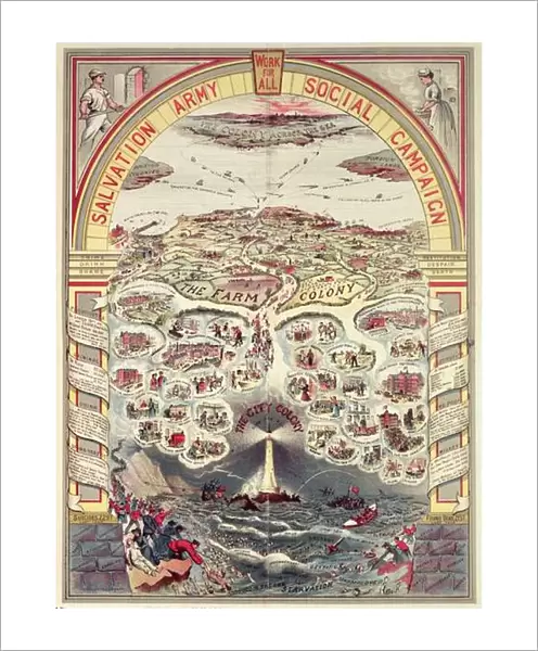 Salvation Army Social Campaign propaganda poster, London, c. 1910 (chromolitho)