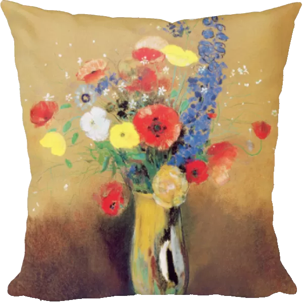 Wild flowers in a Long-necked Vase, c. 1912 (pastel on paper)