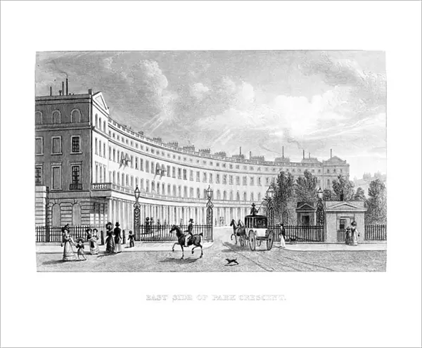 East Side of Park Crescent, 1830 (engraving)