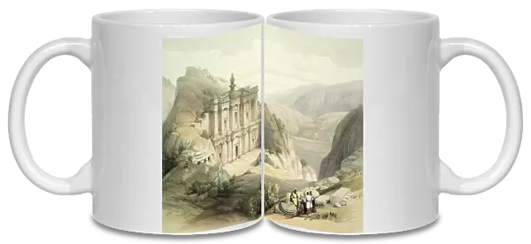 El Deir, Petra, March 8th 1839, plate 90 from Volume III of The Holy Land