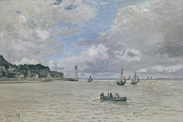 The Lighthouse of the Hospice (Honfleur), 1864 (oil on canvas)