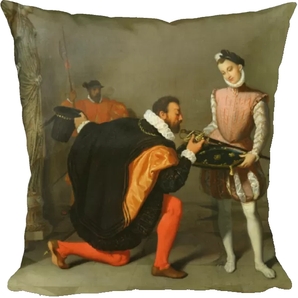 Don Pedro de Toledo (1484-1553) Kissing the Sword of Henry IV (1553-1610) 1819 (oil