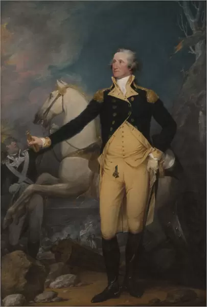 General George Washington at Trenton, 1792 (oil on canvas)