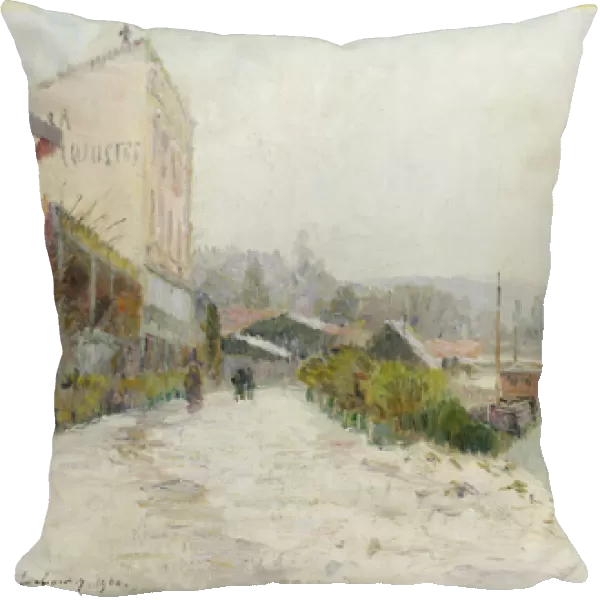 Le Seine au Bas-Meudon, Temps de neige, 1900 (oil on canvas)