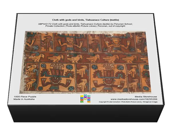 Cloth with gods and birds, Tiahuanaco Culture (textile)