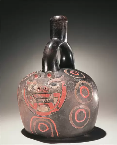 Vessel with puma, Chavin Culture, c. 90 BC (ceramic)