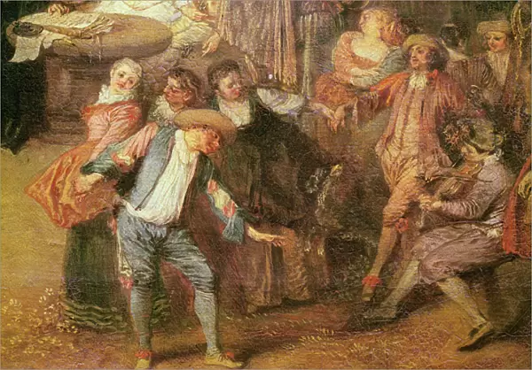 The Prenuptial Agreement and the Rustic Ball (detail of the dancers to the right), c