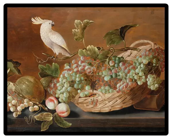 Still life with parrot, c. 1640 (oil on panel)