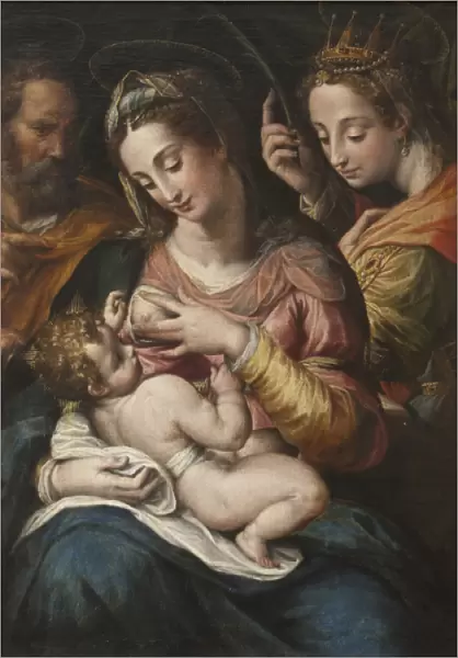 The Holy Family with St Catherine, c. 1600 (oil on canvas)