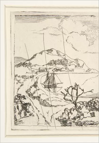 Greek Landscape, or The Anchorage (etching)
