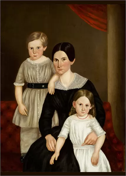 A Family Group, late 1840s (oil on canvas)
