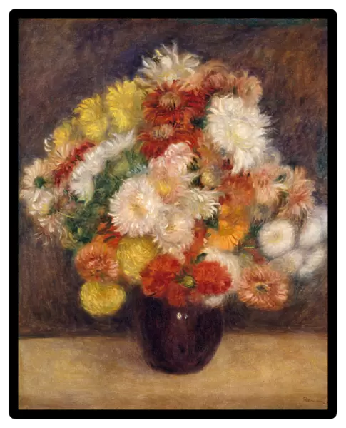 Bouquet of Chrysanthemums, 1881 (oil on canvas)