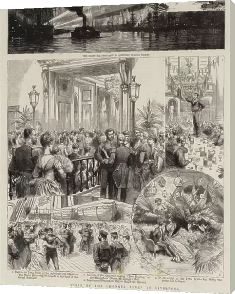 Visit of the Channel Fleet to Liverpool (engraving)