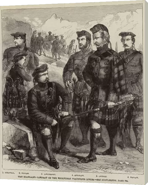 The Highland Company of the Edinburgh Volunteer Rifles (engraving)