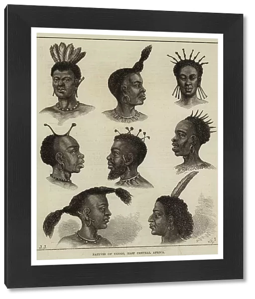 Natives of Ugogo, East Central Africa (engraving)