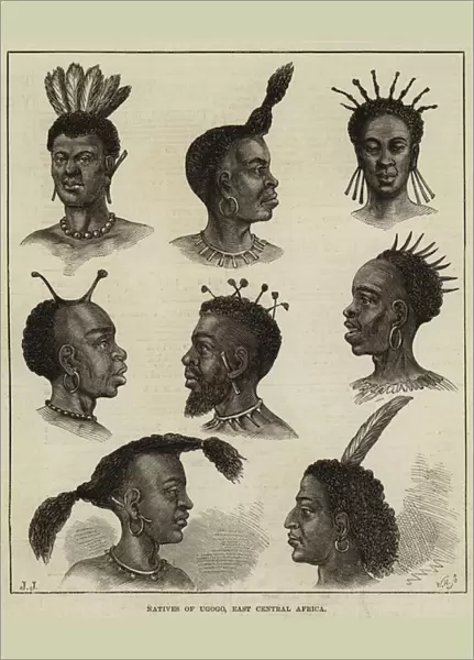 Natives of Ugogo, East Central Africa (engraving)