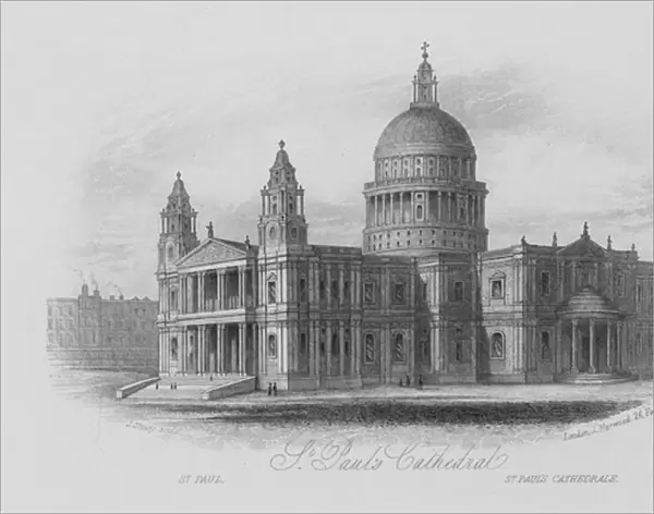 St Pauls Cathedral (engraving)