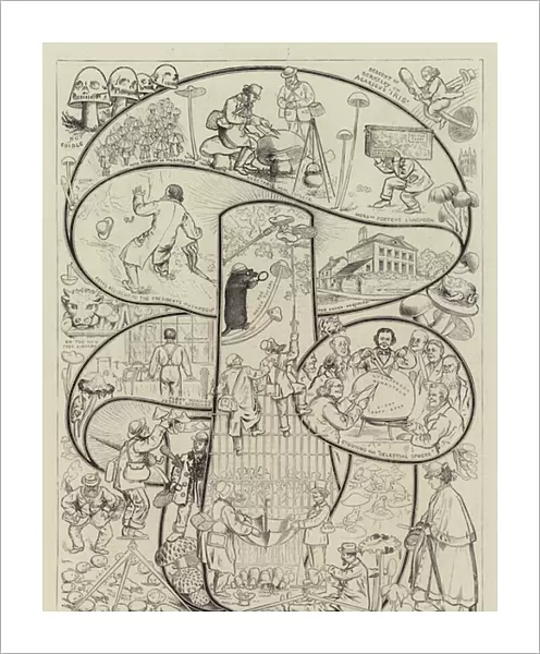 The Hereford Fungus Festival (engraving)