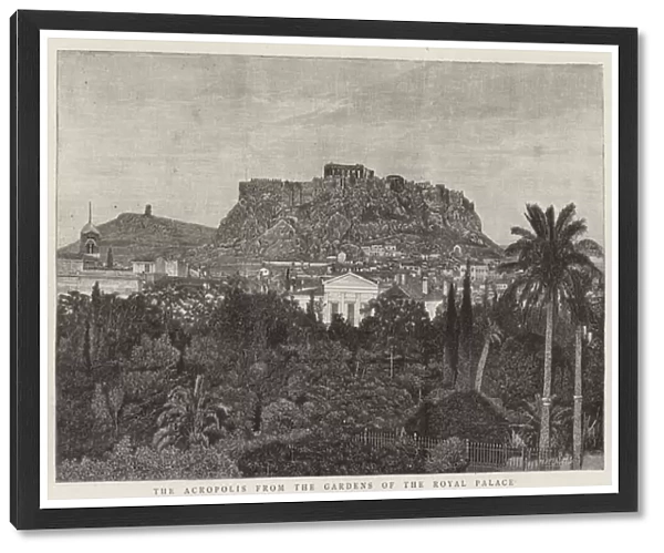 The Acropolis from the Gardens of the Royal Palace (engraving)