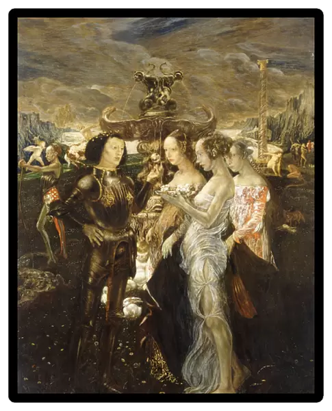 The Judgement of Paris, 1909 (oil on canvas in a contemporary frame)