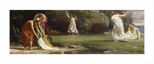 Nausicaa and her Maidens playing at Ball, 1875 (oil on canvas)