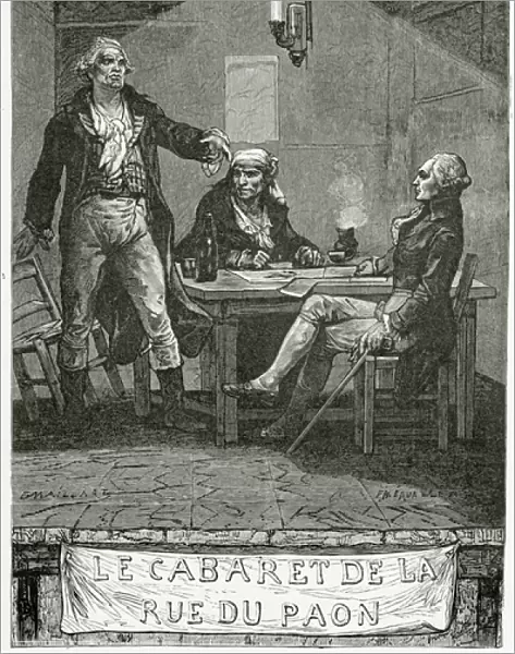 Danton, Marat, Robespierre - illustration from Quatre Vingt Treize