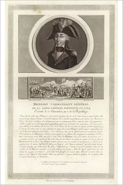 Portrait of Francois Hanriot (engraving)