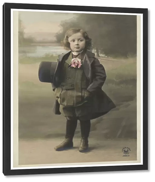 Formally dressed boy (colour photo)