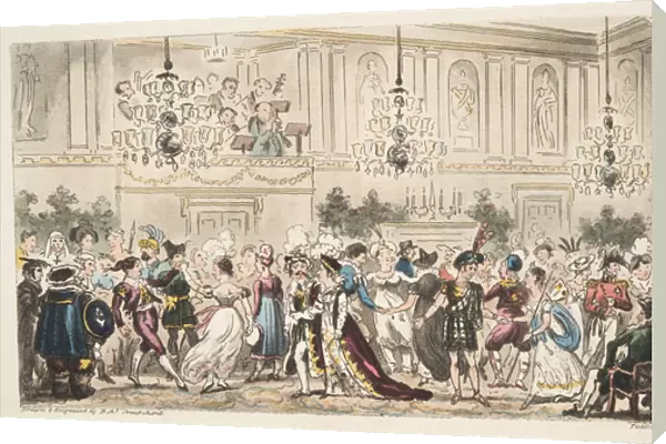 The Fancy Ball at the Upper Rooms, Bath, from The English Spy