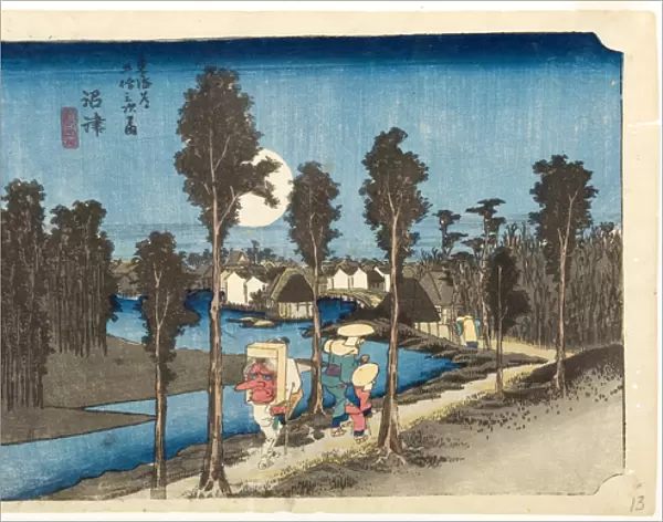 Numazu: Dusk Scene, c. 1832-33 (woodblock)