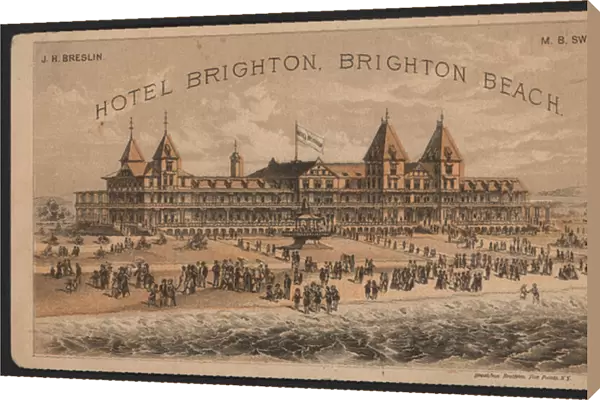 Hotel Trade Card (coloured engraving)