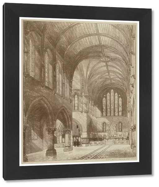 Church of St Philip, Buckingham Palace Road (engraving)