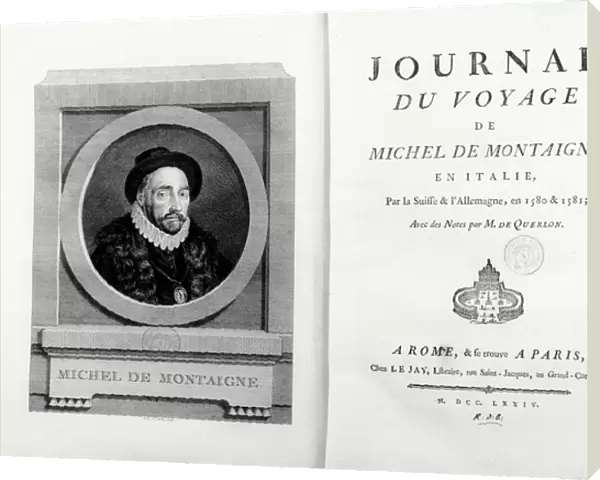 Title page and frontispiece with portrait of the author by A