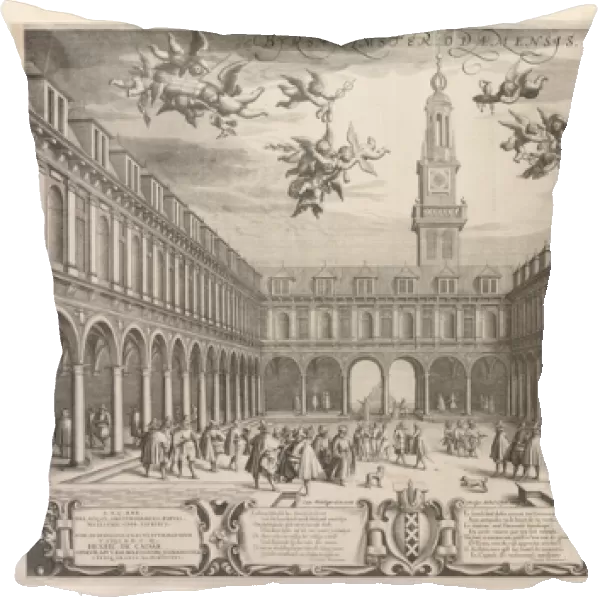 Amsterdam Stock Exchange, 1609 (etching)