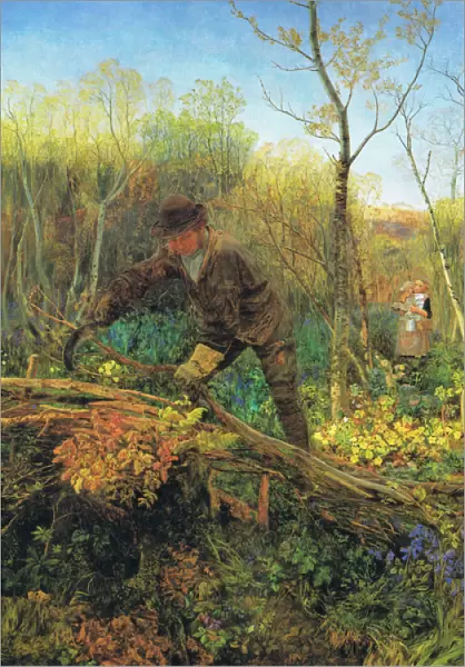 The hedger (colour litho)