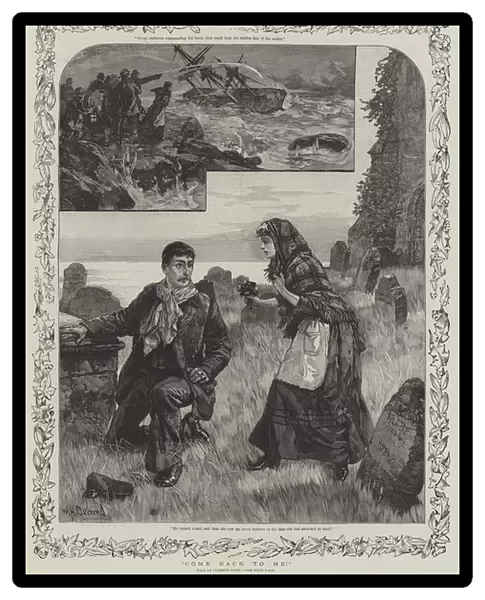 Come Back to Me! Tale by Clement Scott (engraving)