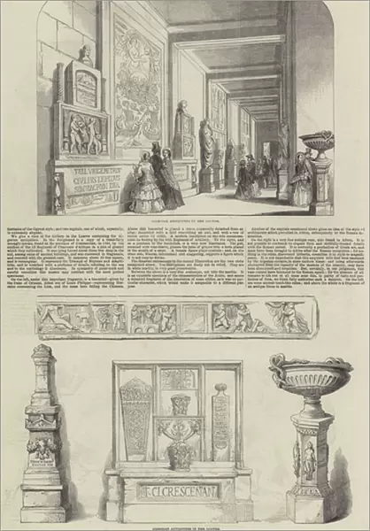 Algerian Antiquities in the Louvre (engraving)