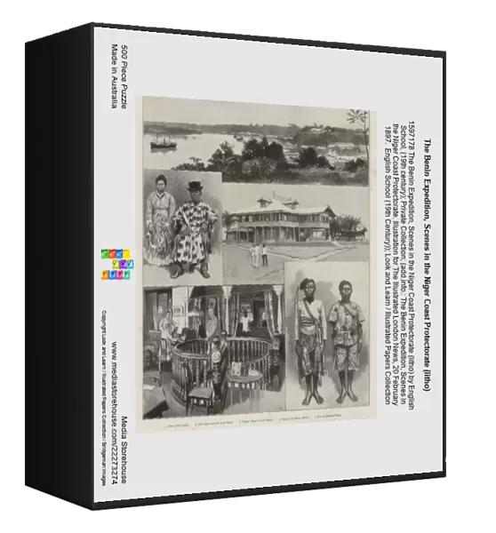 The Benin Expedition, Scenes in the Niger Coast Protectorate (litho)