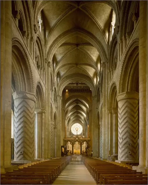 View of the central nave, 1093 (photography)