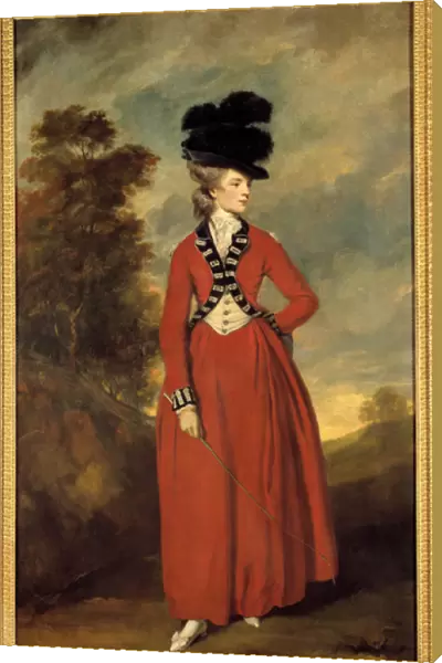 Portrait of Lady Worsley Painting by Joshua Reynolds (1723-1792), approximately 1776 Dim